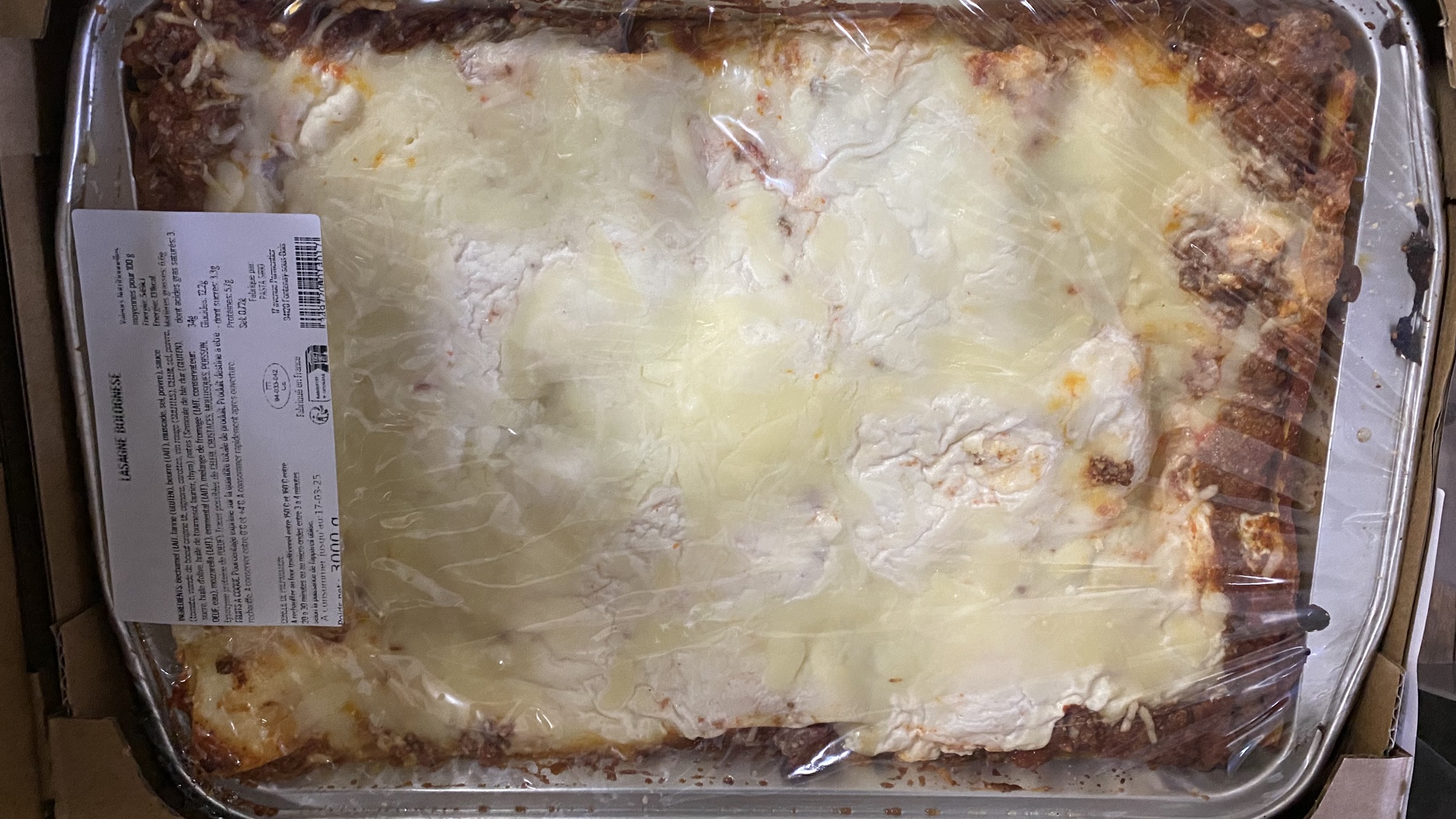 LASAGNE BOLOGNAISE